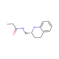 CCC(=O)NC[C@H]1CCc2ccccc2N1 ZINC000473114040