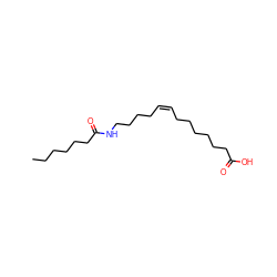 CCCCCCC(=O)NCCCC/C=C\CCCCCCC(=O)O ZINC000043078837