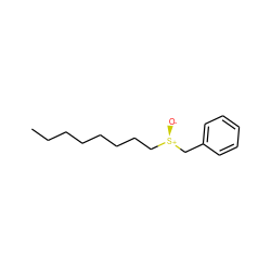CCCCCCCC[S@@+]([O-])Cc1ccccc1 ZINC000059245796