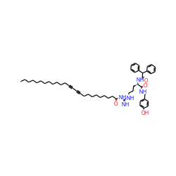 CCCCCCCCCCCCC#CC#CCCCCCCCCC(=O)NC(=N)NCCC[C@@H](NC(=O)C(c1ccccc1)c1ccccc1)C(=O)NCc1ccc(O)cc1 ZINC000095540778