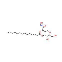 CCCCCCCCCCCCCC(=O)O[C@@H]1[C@@H](CC(=O)NO)CO[C@H](CO)[C@H]1O ZINC000058661188