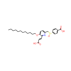 CCCCCCCCCCCCOc1ccc(C[S@@+]([O-])c2ccc(C(=O)O)cc2)nc1/C=C/C(=O)O ZINC000036189803