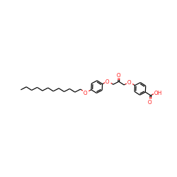 CCCCCCCCCCCCOc1ccc(OCC(=O)COc2ccc(C(=O)O)cc2)cc1 ZINC000036144247