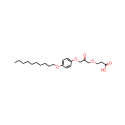 CCCCCCCCCCOc1ccc(OCC(=O)COCCC(=O)O)cc1 ZINC000036144255
