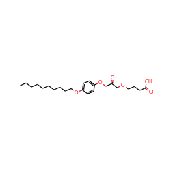 CCCCCCCCCCOc1ccc(OCC(=O)COCCCC(=O)O)cc1 ZINC000036144213