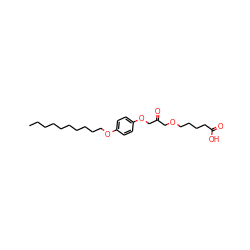 CCCCCCCCCCOc1ccc(OCC(=O)COCCCCC(=O)O)cc1 ZINC000036144241