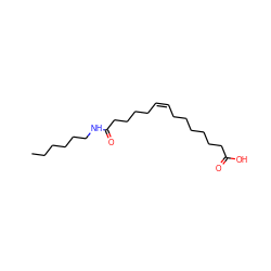CCCCCCNC(=O)CCCC/C=C\CCCCCCC(=O)O ZINC000042920515