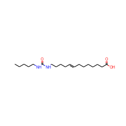 CCCCCNC(=O)NCCCC/C=C/CCCCCCC(=O)O ZINC000043076436