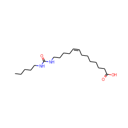 CCCCCNC(=O)NCCCC/C=C\CCCCCCC(=O)O ZINC000043059653