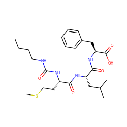 CCCCNC(=O)N[C@@H](CCSC)C(=O)N[C@@H](CC(C)C)C(=O)N[C@@H](Cc1ccccc1)C(=O)O ZINC000013746813