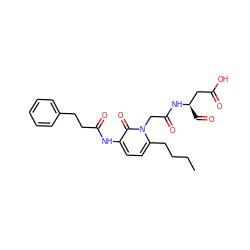 CCCCc1ccc(NC(=O)CCc2ccccc2)c(=O)n1CC(=O)N[C@H](C=O)CC(=O)O ZINC000026269044