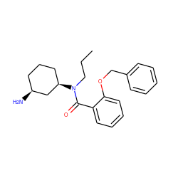 CCCN(C(=O)c1ccccc1OCc1ccccc1)[C@@H]1CCC[C@H](N)C1 ZINC000096286349