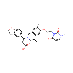 CCCN(Cc1ccc(OCCn2c(=O)ccn(C)c2=O)c(C)c1)[C@@H](CC(=O)O)c1ccc2c(c1)CCO2 ZINC000225133900