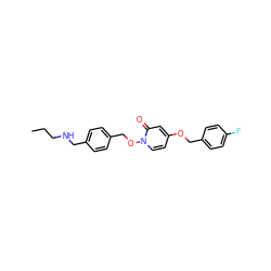 CCCNCc1ccc(COn2ccc(OCc3ccc(F)cc3)cc2=O)cc1 ZINC000045245361