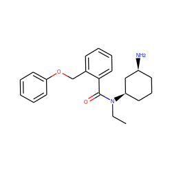 CCN(C(=O)c1ccccc1COc1ccccc1)[C@@H]1CCC[C@H](N)C1 ZINC000096940006