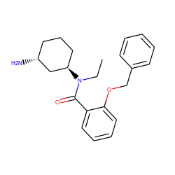 CCN(C(=O)c1ccccc1OCc1ccccc1)[C@@H]1CCC[C@@H](N)C1 ZINC000096940041