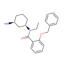 CCN(C(=O)c1ccccc1OCc1ccccc1)[C@@H]1CCC[C@H](N)C1 ZINC000096286343