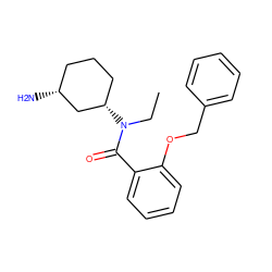 CCN(C(=O)c1ccccc1OCc1ccccc1)[C@H]1CCC[C@@H](N)C1 ZINC000096940038