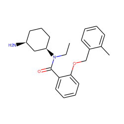 CCN(C(=O)c1ccccc1OCc1ccccc1C)[C@@H]1CCC[C@H](N)C1 ZINC000096286342