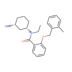 CCN(C(=O)c1ccccc1OCc1ccccc1C)[C@H]1CCC[C@@H](N)C1 ZINC000096286341