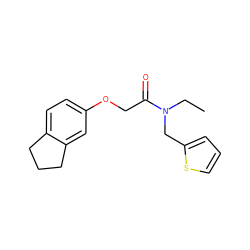 CCN(Cc1cccs1)C(=O)COc1ccc2c(c1)CCC2 ZINC000060675717