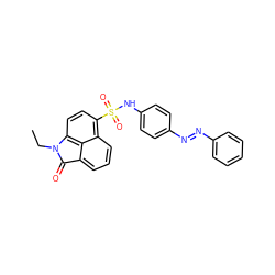 CCN1C(=O)c2cccc3c(S(=O)(=O)Nc4ccc(/N=N/c5ccccc5)cc4)ccc1c23 ZINC000041091352