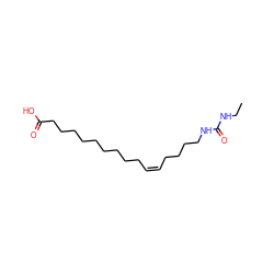 CCNC(=O)NCCCC/C=C\CCCCCCCCCC(=O)O ZINC000043073282