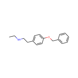 CCNCCc1ccc(OCc2ccccc2)cc1 ZINC000013681042