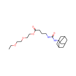 CCOCCOCCOC(=O)CCCNC(=O)NC12CC3CC(CC(C3)C1)C2 ZINC000084688024