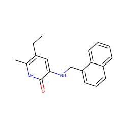 CCc1cc(NCc2cccc3ccccc23)c(=O)[nH]c1C ZINC000005887243