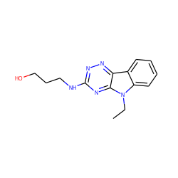 CCn1c2ccccc2c2nnc(NCCCO)nc21 ZINC000001731286