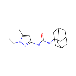 CCn1nc(NC(=O)NC23CC4CC(CC(C4)C2)C3)cc1C ZINC000096271169