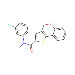 CN(C(=O)c1cc2c(s1)-c1ccccc1OC2)c1cccc(F)c1 ZINC000072174841