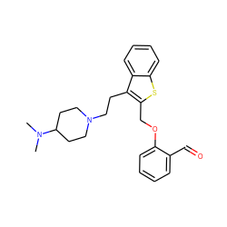 CN(C)C1CCN(CCc2c(COc3ccccc3C=O)sc3ccccc23)CC1 ZINC000027526707