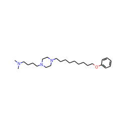 CN(C)CCCCN1CCN(CCCCCCCCCOc2ccccc2)CC1 ZINC000103192191