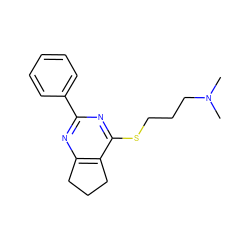 CN(C)CCCSc1nc(-c2ccccc2)nc2c1CCC2 ZINC000002400421