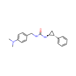 CN(C)c1ccc(CNC(=O)N[C@H]2C[C@@H]2c2ccccc2)cc1 ZINC000066099132