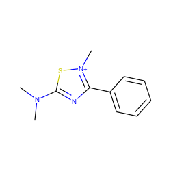 CN(C)c1nc(-c2ccccc2)[n+](C)s1 ZINC000012378378