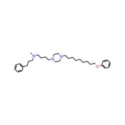 CN(CCCCN1CCN(CCCCCCCCCOc2ccccc2)CC1)CCCc1ccccc1 ZINC000103184416