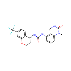 CN1C(=O)NCc2c(NC(=O)N[C@@H]3CCOc4cc(C(F)(F)F)ccc43)cccc21 ZINC000143483067