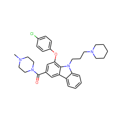CN1CCN(C(=O)c2cc(Oc3ccc(Cl)cc3)c3c(c2)c2ccccc2n3CCCN2CCCCC2)CC1 ZINC000028889689