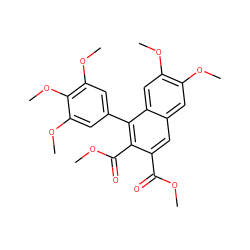 COC(=O)c1cc2cc(OC)c(OC)cc2c(-c2cc(OC)c(OC)c(OC)c2)c1C(=O)OC ZINC000013796684