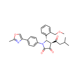 COCc1ccccc1[C@@H]1[C@@H](C(=O)CC(C)C)C(=O)C(=O)N1c1ccc(-c2coc(C)n2)cc1 ZINC000169696038