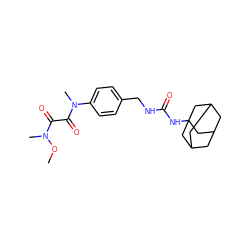 CON(C)C(=O)C(=O)N(C)c1ccc(CNC(=O)NC23CC4CC(CC(C4)C2)C3)cc1 ZINC000103236752