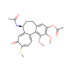 COc1c(OC(C)=O)cc2c(c1OC)-c1ccc(SC)c(=O)cc1[C@@H](NC(C)=O)CC2 ZINC000027653008