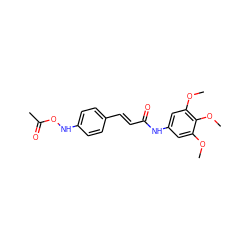 COc1cc(NC(=O)/C=C/c2ccc(NOC(C)=O)cc2)cc(OC)c1OC ZINC000169310432