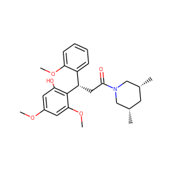 COc1cc(O)c([C@@H](CC(=O)N2C[C@@H](C)C[C@@H](C)C2)c2ccccc2OC)c(OC)c1 ZINC000095597120
