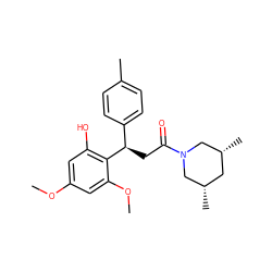COc1cc(O)c([C@H](CC(=O)N2C[C@@H](C)C[C@@H](C)C2)c2ccc(C)cc2)c(OC)c1 ZINC000095582276