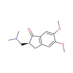 COc1cc2c(cc1OC)C(=O)[C@H](CN(C)C)C2 ZINC000197170912