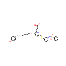 COc1ccc(CCCCCCCCOc2ccc(CSc3cccc(NS(=O)(=O)c4ccccc4)c3)nc2/C=C/C(=O)O)cc1 ZINC000026990934